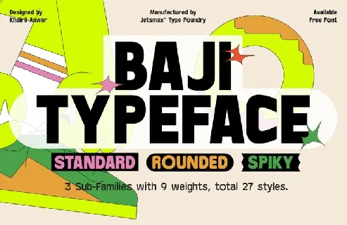 Baji Family font