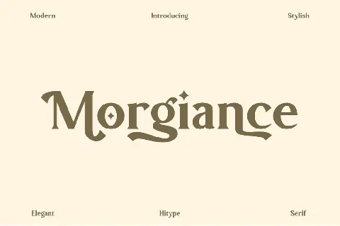 Morgiance font