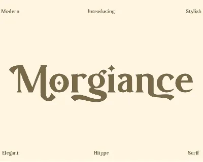 Morgiance font