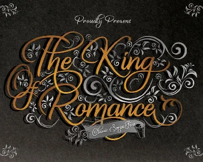 The King Of Romance font