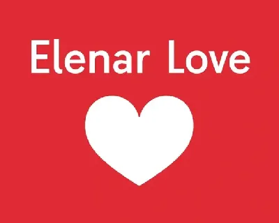 Elenar Love font