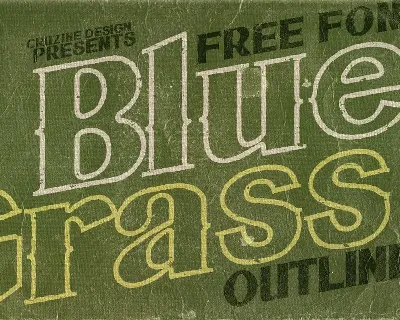 Bluegrass Outline font