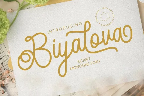 Biyalova font