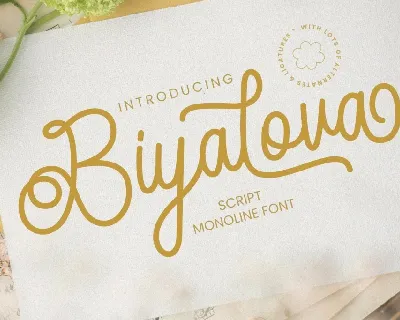 Biyalova font