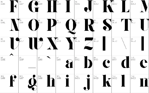 Giaza Typeface font