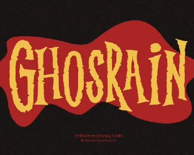 Ghosrain Display font