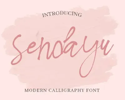 Sendayu Demo font