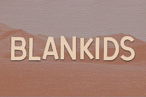 Blankids font