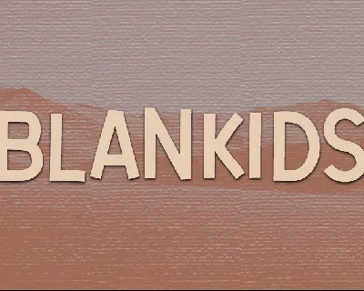 Blankids font