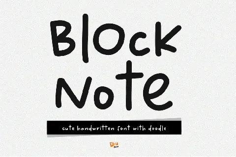 Block Note font