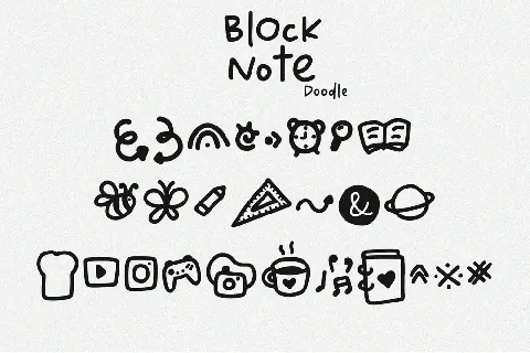 Block Note font