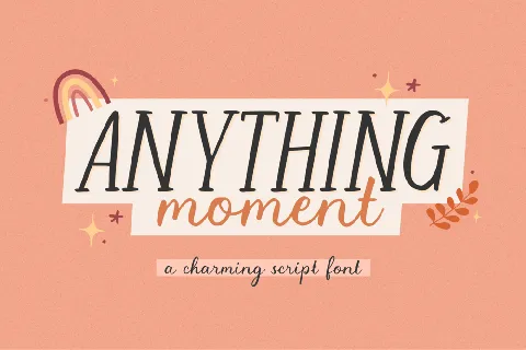 Anything Moment font