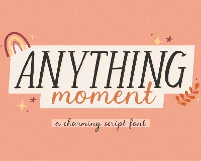 Anything Moment font