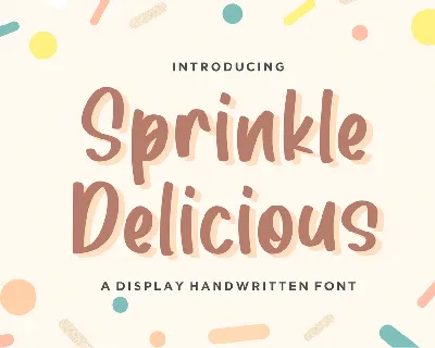 Sprinkle Delicious font