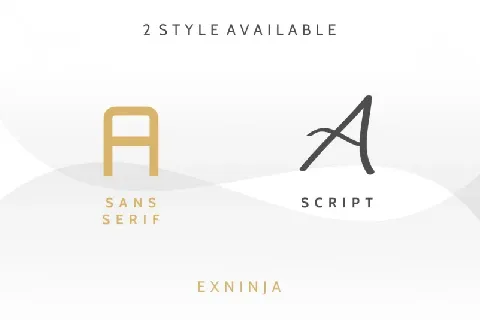 Exninja Duo font