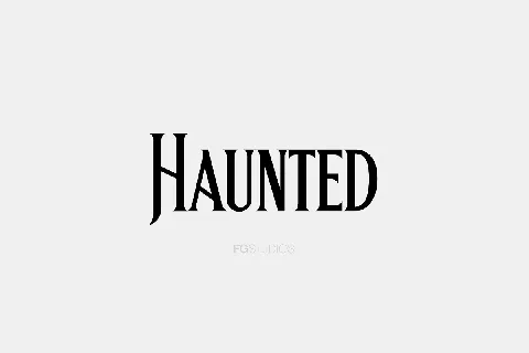 Haunted font