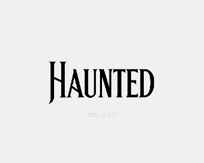 Haunted font