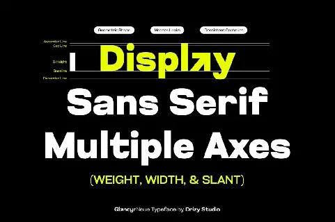 Glancyr Neue Demo font