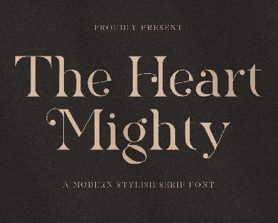 The Heart Mighty font