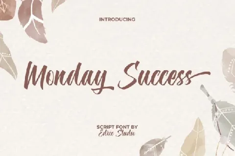 Monday Success font