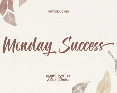 Monday Success font