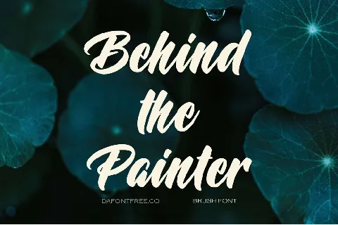 Behind the Painter font