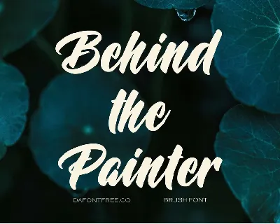 Behind the Painter font