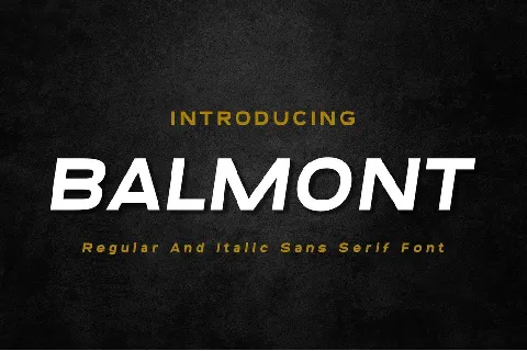 Balmont font