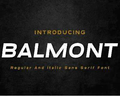 Balmont font