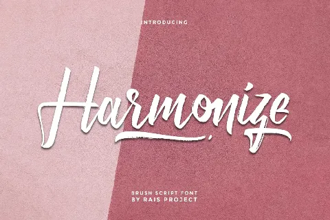 Harmonize Demo font