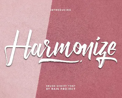 Harmonize Demo font