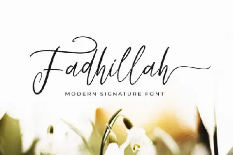 Fadhillah Signature font