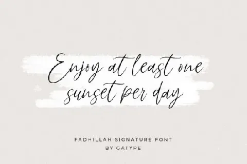 Fadhillah Signature font