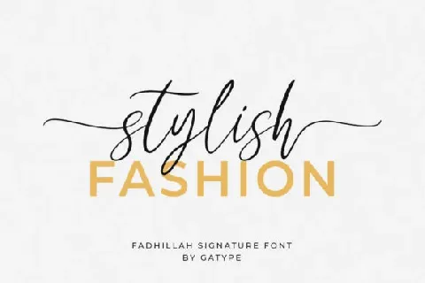 Fadhillah Signature font