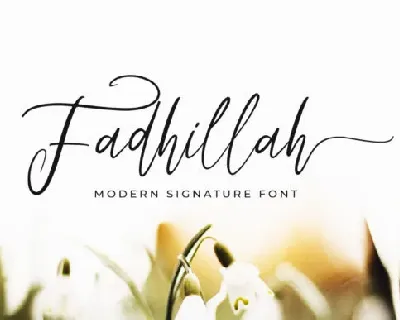 Fadhillah Signature font