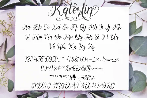 Katerlin font