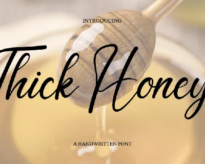 Thick Honey font