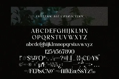 Fantasik font