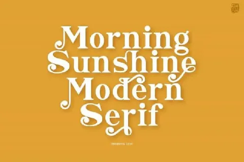 Morning Sunshine Serif font