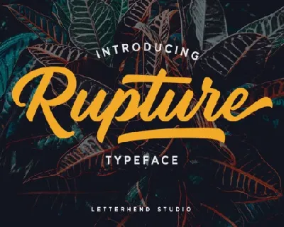 Rupture Bold Script font