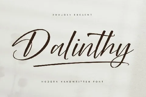 Dalinthy DEMO VERSION font
