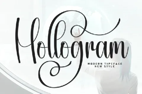 Hollogram Calligraphy font