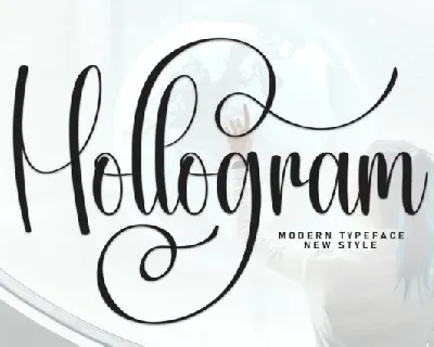 Hollogram Calligraphy font