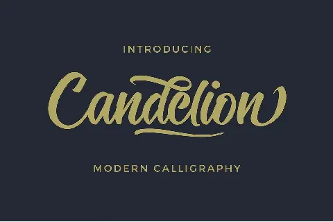 Candelion Script Free Download font