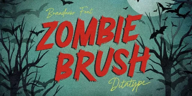 Zombie Brush font