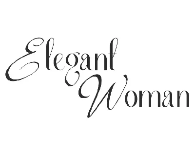 Elegant Woman Demo font