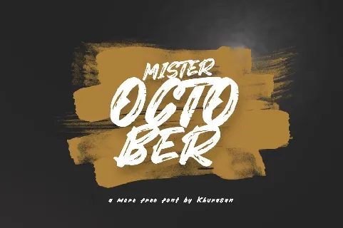 Mister October font