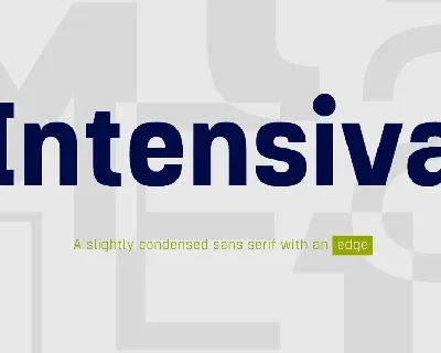 Intensiva Family font