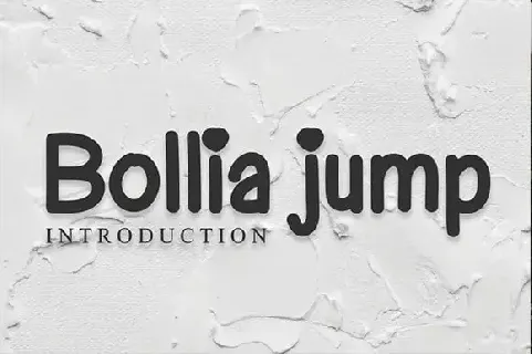 Bollia jump font