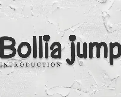 Bollia jump font